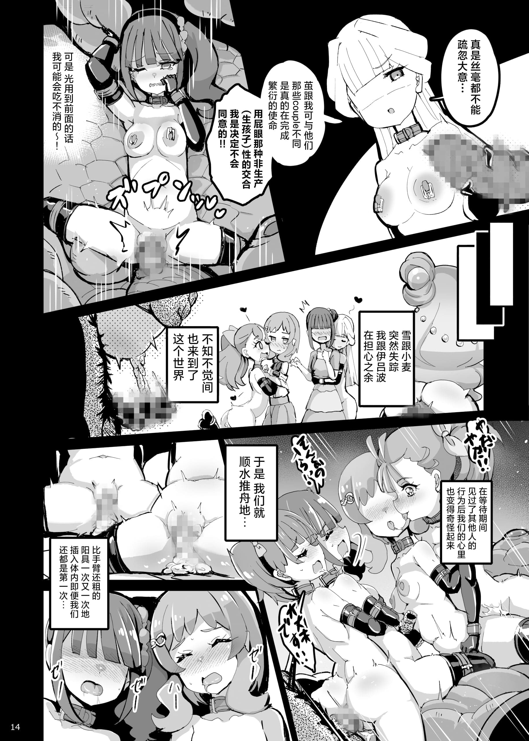 [弱酸性ノスタル酸 (次亜ノスタル酸)] わんだふるな世界の少女たち（プリキュア）[中國翻譯][不可視漢化]-13